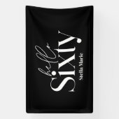 Moderne minimale Typografie, einfach 60. Geburtsta Banner (Vertikal)