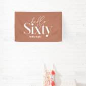 Moderne minimale Typografie, einfach 60. Geburtsta Banner (InSitu)