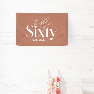 Moderne minimale Typografie, einfach 60. Geburtsta Banner