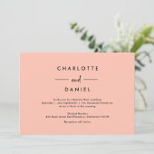 Moderne, minimale Typografie-Einladung Einladung (Stehend Vorderseite)