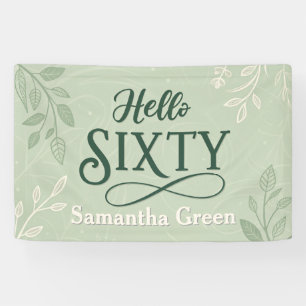 moderne minimale Typografie elegant 60. Geburtstag Banner