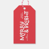 Moderne minimale Typografie fröhlich und hell Geschenkanhänger (Vorderseite)