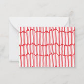 Moderne minimale Typografie fröhlich und hell Mitteilungskarte (Rückseite)