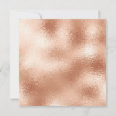 Moderne minimale Typografie Girly Rose Gold 30. (Rückseite)