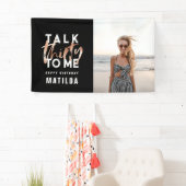 Moderne minimale Typografie Girly Rose Gold 30. Banner (Insitu)