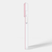 Moderne minimale Typografie gürtelrosa Streifen Case-Mate iPhone Hülle (Rückseite / Links)