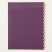 Moderne Minimale Typografie Lila 2022 Jahr Planer (Rückseite)