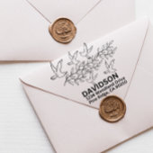 Moderne Minimale Typografie Name Rücksendeadresse Permastempel