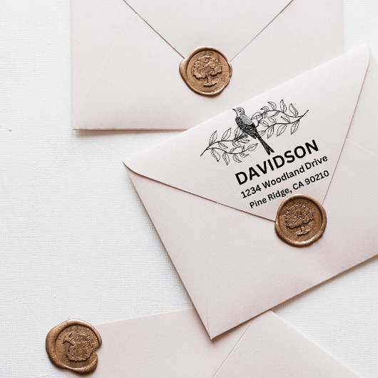 Moderne Minimale Typografie Name Rücksendeadresse Permastempel