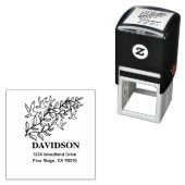 Moderne Minimale Typografie Name Rücksendeadresse Permastempel (Beispiel)