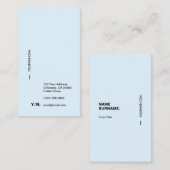 Moderne minimale Typografie-Vertikale-Visitenkarte Visitenkarte (Vorne/Hinten)