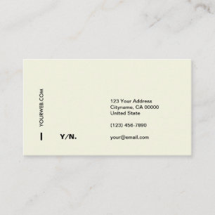 Moderne minimale Typografie-Visitenkarte Visitenkarte
