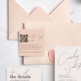 Moderne minimale UAWG QR-Code-Karte für hellen Lac Begleitkarte