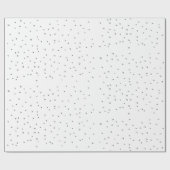 Moderne minimale Unvollkommene Punkte Schwarz und Geschenkpapier (Flach)