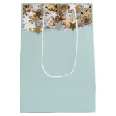 Moderne Minimale Verlobung / Hochzeitsfeier Danke Mittlere Geschenktüte (Rückseite)