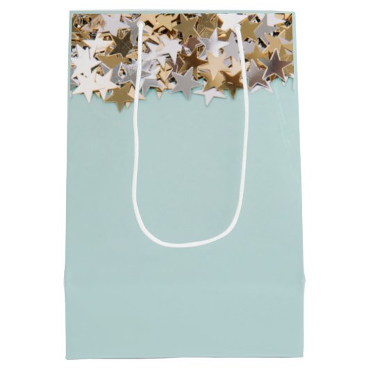 Moderne Minimale Verlobung / Hochzeitsfeier Danke Mittlere Geschenktüte (Rückseite)