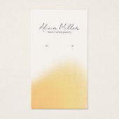 Moderne minimale verschwommene gelbe Ohrringe Disp (Vorderseite)