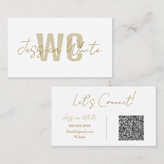 Moderne Minimale Visitenkarte (Vorne/Hinten)