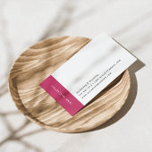 Moderne minimale Visitenkarten | Magenta Visitenkarte