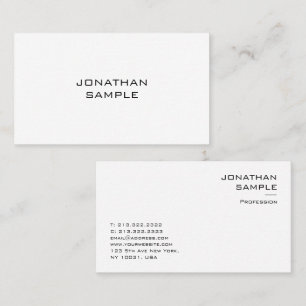 Moderne minimale Vorlage Elegant Beruflich Visitenkarte