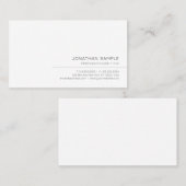 Moderne, minimale Vorlage für Ihren benutzerdefini Visitenkarte (Vorne/Hinten)