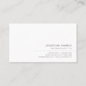 Moderne, minimale Vorlage für Ihren benutzerdefini Visitenkarte (Vorderseite)