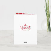 Moderne minimale Weihnachten rustikal rot Multi 1  (Rückseite)