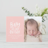 Moderne minimale Weihnachtsankündigung Save The Date (Stehend Vorderseite)