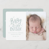 Moderne minimale Weihnachtsankündigung Save The Date (Vorne/Hinten)