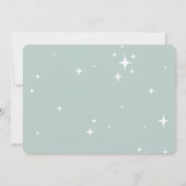 Moderne minimale Weihnachtsankündigung Save The Date (Rückseite)