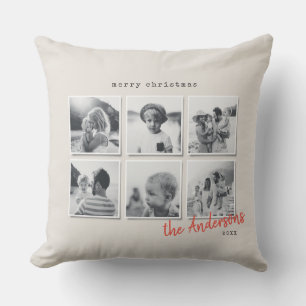 Moderne, minimale Weihnachtszeit-Wohngestaltung mi Kissen