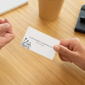 Moderne minimale Wildblumen Visitenkarte