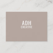 Moderne minimale zeitgemäße natürliche Monogramm-C Visitenkarte (Vorderseite)