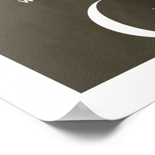 Moderne minimale Zeitschriftenabdeckung | Geburtss Poster (Ecke)