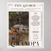 Moderne minimale Zeitschriftenabdeckung | Großvate Poster (Vorne)