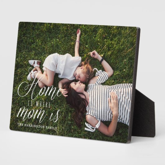 Moderne minimale Zuhause ist, wo Mama ist volles F Fotoplatte (Seite)