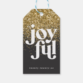 moderne minimalfreudige Weihnachten Geschenkanhänger