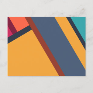 Moderne Minimalismus Abstrakte Kunst Postkarte