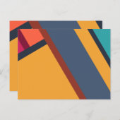 Moderne Minimalismus Abstrakte Kunst Postkarte (Vorne/Hinten)