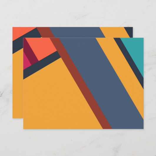 Moderne Minimalismus Abstrakte Kunst Postkarte (Vorne/Hinten)