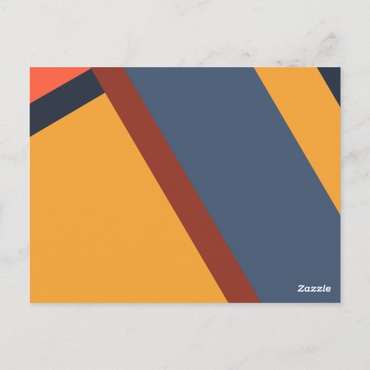 Moderne Minimalismus Abstrakte Kunst Postkarte (Rückseite)