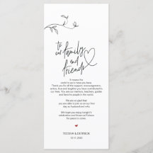 Moderne Minimalismus Platz Einstellung Danke Karte