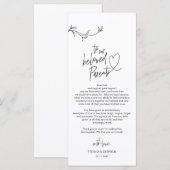 Moderne Minimalismus Platz Einstellung Danke Karte (Vorne/Hinten)