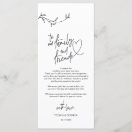 Moderne Minimalismus Platz Einstellung Dankeschön  Programm