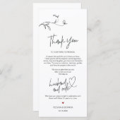 Moderne Minimalismus Platz Einstellung Dankeschön  Programm (Vorne/Hinten)