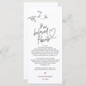 Moderne Minimalismus Platz Einstellung Dankeschön  Programm (Vorne/Hinten)