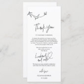 Moderne Minimalismus Platz Einstellung Dankeschön  Programm (Vorne/Hinten)