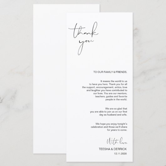 Moderne Minimalismus Script Place Einstellung Viel Programm (Vorne/Hinten)