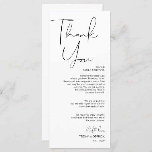 Moderne Minimalismus Script Place Einstellung Viel Programm (Vorne/Hinten)