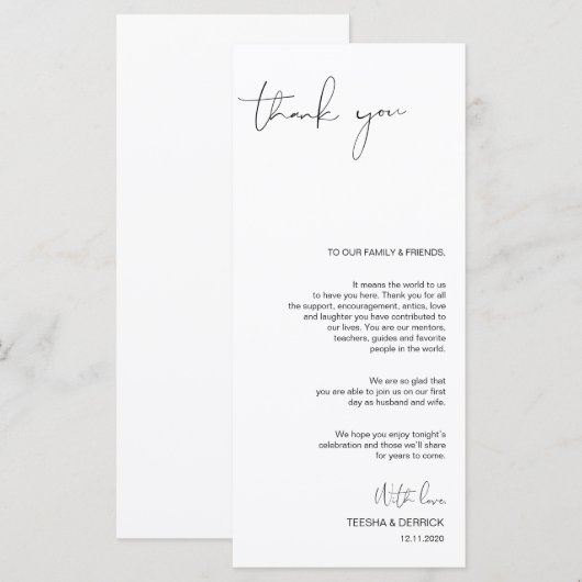 Moderne Minimalismus Script Place Einstellung Viel Programm (Vorne/Hinten)